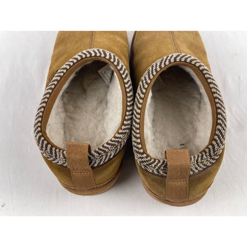 Koolaburra by UGG Burree Women 9 Chestnut Suede Faux Fur Slipper Mules Brown - Picture 8 of 9